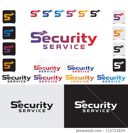 CCTV Security Service Logo Template CCTV Security Service Logo Template 112722634