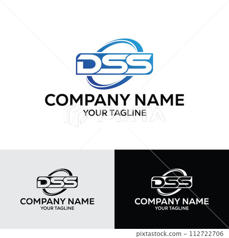 3 Letter DSS Initial Logo Template Vector Illustration Design 112722706