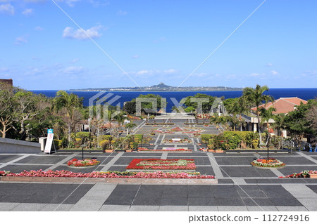 Okinawa Ocean Expo Park entrance photographed in early March 2020 Okinawa Ocean Expo Park entrance photographed in early March 2020 112724916