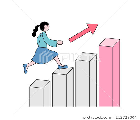 一個女人加緊的插圖 112725004