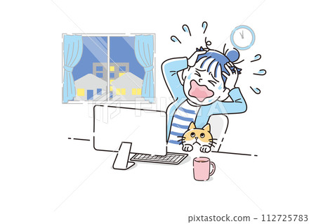 Home worker in trouble 112725783