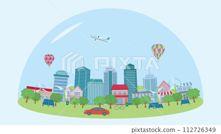 環保城市景觀(全高清 16:9 尺寸) 環保城市景觀(全高清 16:9 尺寸) 112726349