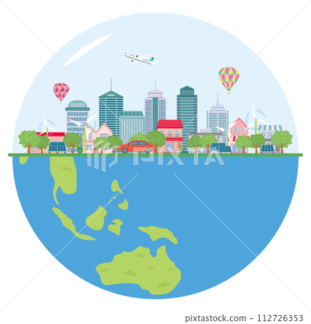 地球生態友善城市景觀 112726353