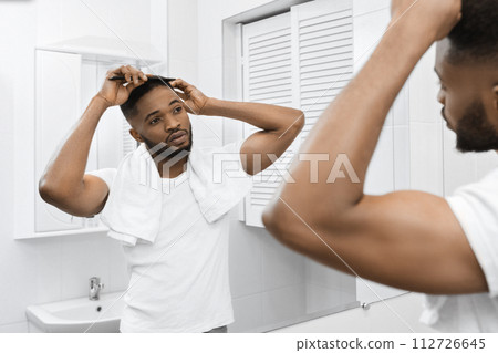 Man in bathroom concept Man in bathroom concept 112726645