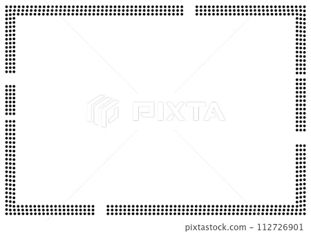 simple black dot pattern frame simple black dot pattern frame 112726901