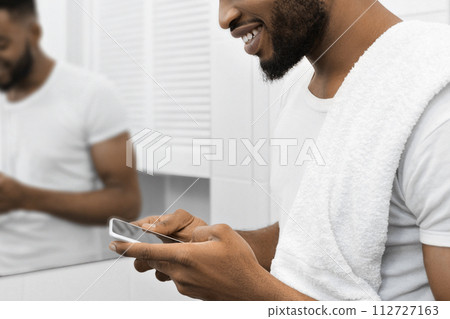 Man in bathroom concept Man in bathroom concept 112727163