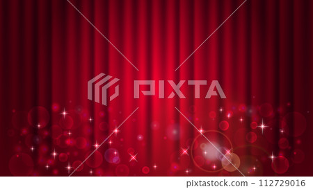 Glitter red curtain background 112729016