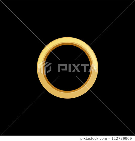 Golden circle game icon vector illustration 112729909