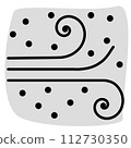 Particle wind flat color	 112730350