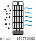 Air purifier flat color	 112730362