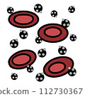 Blood particle pollution flat color	 112730367