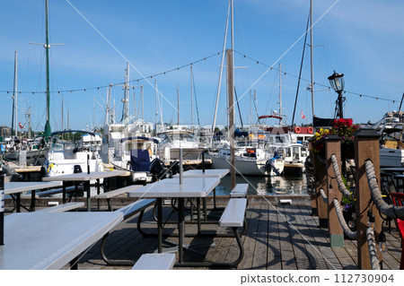 fisherman's wharf Victoria British Columbia, Fisherman's wharf House Boat Homes float on Vancouver Island BC Boats and Yachts at Fisherman's Wharf Marina in Inner Harbour. Canada Victoria 10.10.2023 fisherman's wharf Victoria British Columbia, Fisherman's wharf House Boat Homes float on Vancouver Island BC Boats and Yachts at Fisherman's Wharf Marina in Inner Harbour. Canada Victoria 10.10.2023 112730904