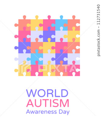 World Autism Awareness Day banner. 112731540