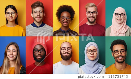 AI-generated content. Individual Portraits Reflecting Diverse Personalities 112731743