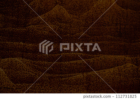 Background material of rusty iron plate with wave pattern A-1 Dark warm color Background material of rusty iron plate with wave pattern A-1 Dark warm color 112731825