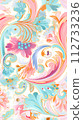 Background material of colorful flowers 112733236