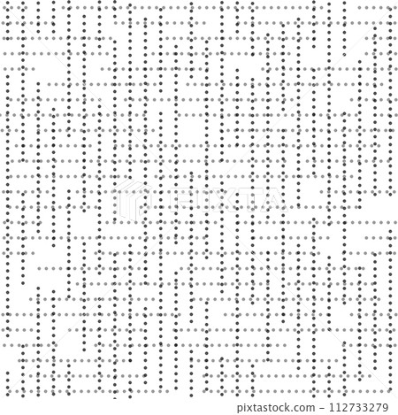 Geometric pattern of a set of points. Seamless composition. A template for backgrounds, prints, textures, creative ideas for packaging, clothing and decorative elements 112733279