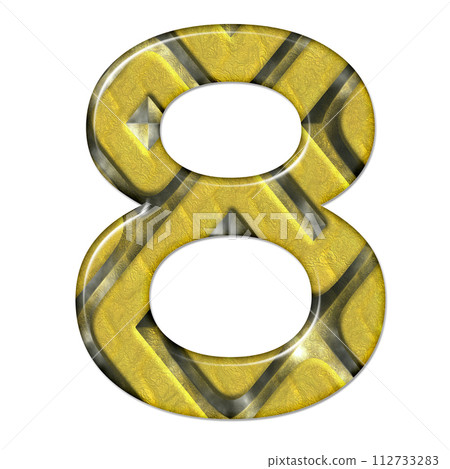3D render of composite material numbers 3D render of composite material numbers 112733283