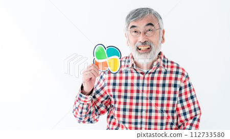 Elderly driver Momiji mark Elderly driver Momiji mark 112733580