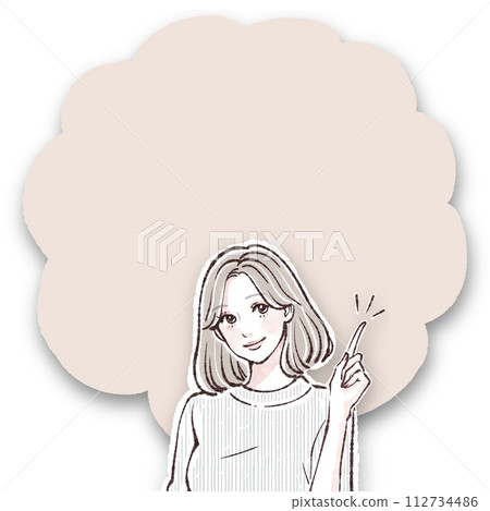 婦女和女孩插畫素材 婦女和女孩插畫素材 112734486