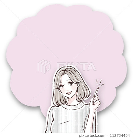 婦女和女孩插畫素材 婦女和女孩插畫素材 112734494