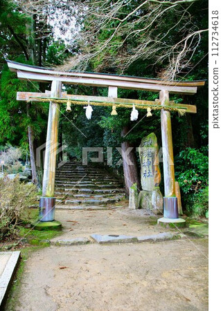 Omiya-san and Shintama-san in Oba...Japan's oldest Taisha-built national treasure, the main hall [Kintama Shrine] 112734618