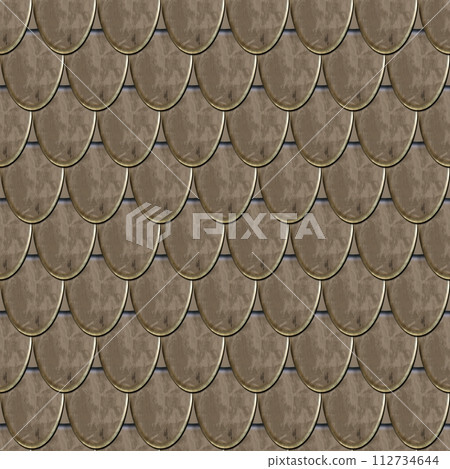 3D rendering of Middle Ages armor pattern tile 112734644