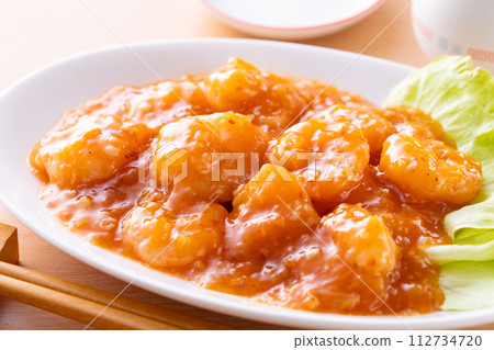 辣椒醬炒蝦 112734720