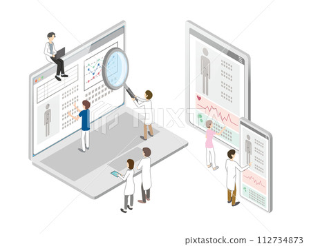 Image illustration of medical IT 112734873