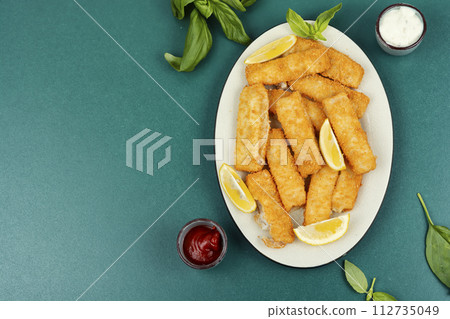Cod fish nuggets 112735049