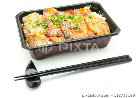 Pork yakiniku bento Pork yakiniku bento 112735189