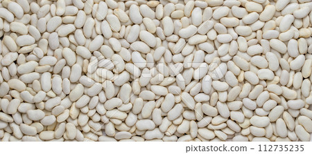 Haricot, lima beans, beans texture background. 112735235