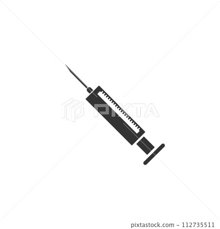 Syringe icon flat Syringe icon flat 112735511
