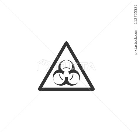Virus icon flat 112735522