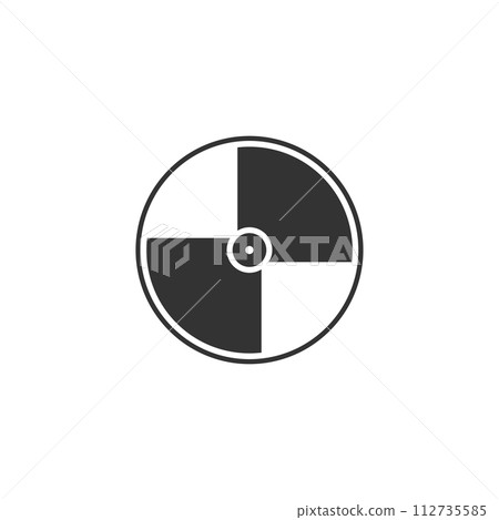 Disc icon flat 112735585