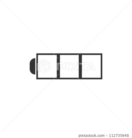Battery icon flat 112735648