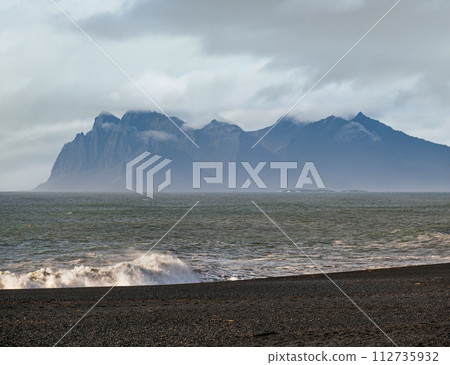 View during auto trip in Iceland. Spectacular Icelandic landscape with scenic nature View during auto trip in Iceland. Spectacular Icelandic landscape with scenic nature 112735932