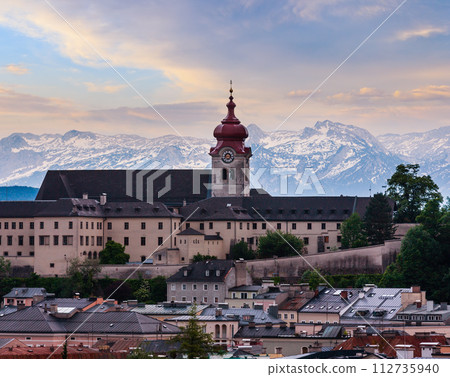 Evening summer Salzburg Nonnberg Abbey 112735940