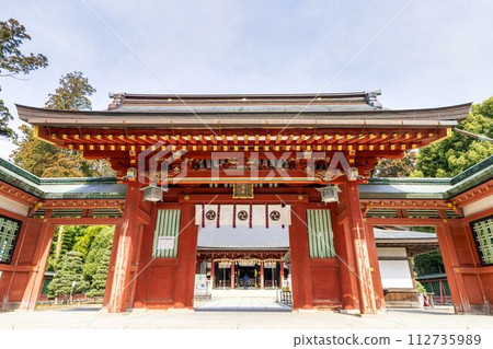 Shibahiko Shrine gate in early spring Shiogama City, Miyagi Prefecture 112735989
