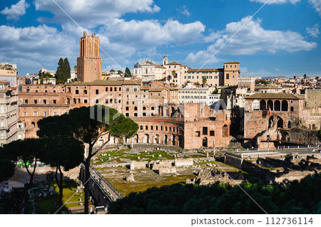 Roman Forum with ruins of important ancient government buildings Roman Forum with ruins of important ancient government buildings 112736114