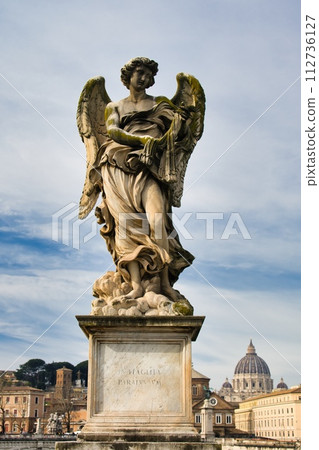 Angel sculpture near Castel Sant'Angelo Angel sculpture near Castel Sant'Angelo 112736127
