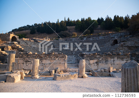 Buildings in the Ancient City of Ephesus, Ancient Buildings. Historical places. High quality photo 112736593