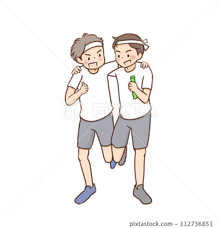 2 people 3 legs boy 2 people 3 legs boy 112736851