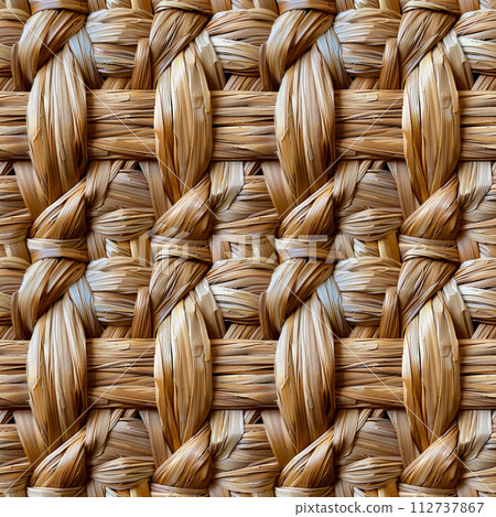 Rattan seamless background material 112737867