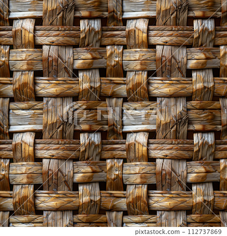 Rattan seamless background material 112737869