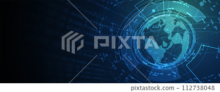 Abstract Artificial intelligence. Cloud computing. Machine learning. Technology web background. Virtual concept futuristic background Abstract Artificial intelligence. Cloud computing. Machine learning. Technology web background. Virtual concept futuristic background 112738048