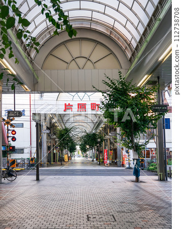 A train running through an arcade shopping street (Takamatsu City, Kagawa Prefecture) A train running through an arcade shopping street (Takamatsu City, Kagawa Prefecture) 112738708