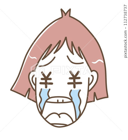 girl sad about money girl sad about money 112738737