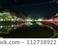 Cherry blossoms at night 112738922