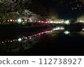 Cherry blossoms at night 112738927